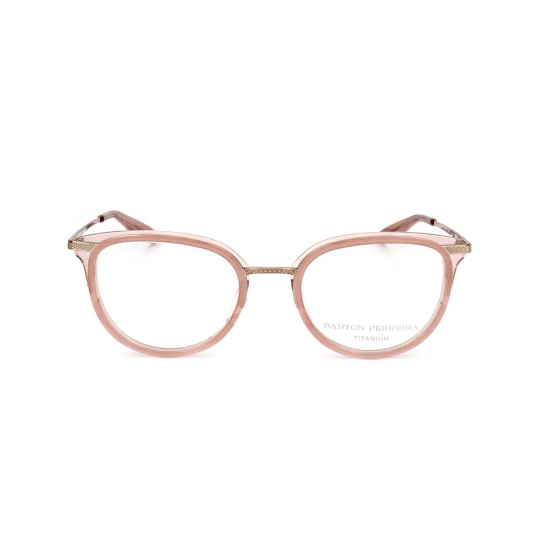 Barton Perreira Bp5057 491Xf Rounded Frame Eyeglasses With Textured Metallic Temples