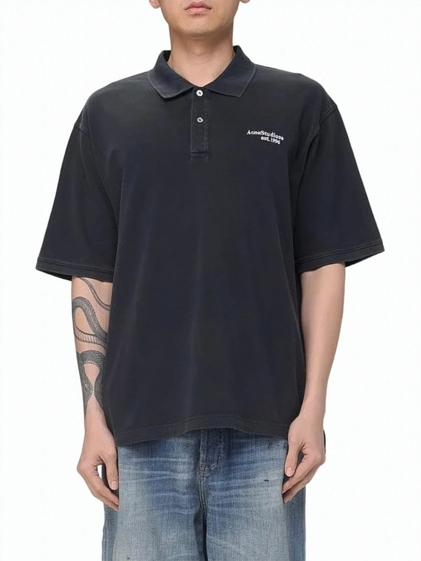 Acne Studios Relaxed Fit Polo Shirt With Classic Collar
