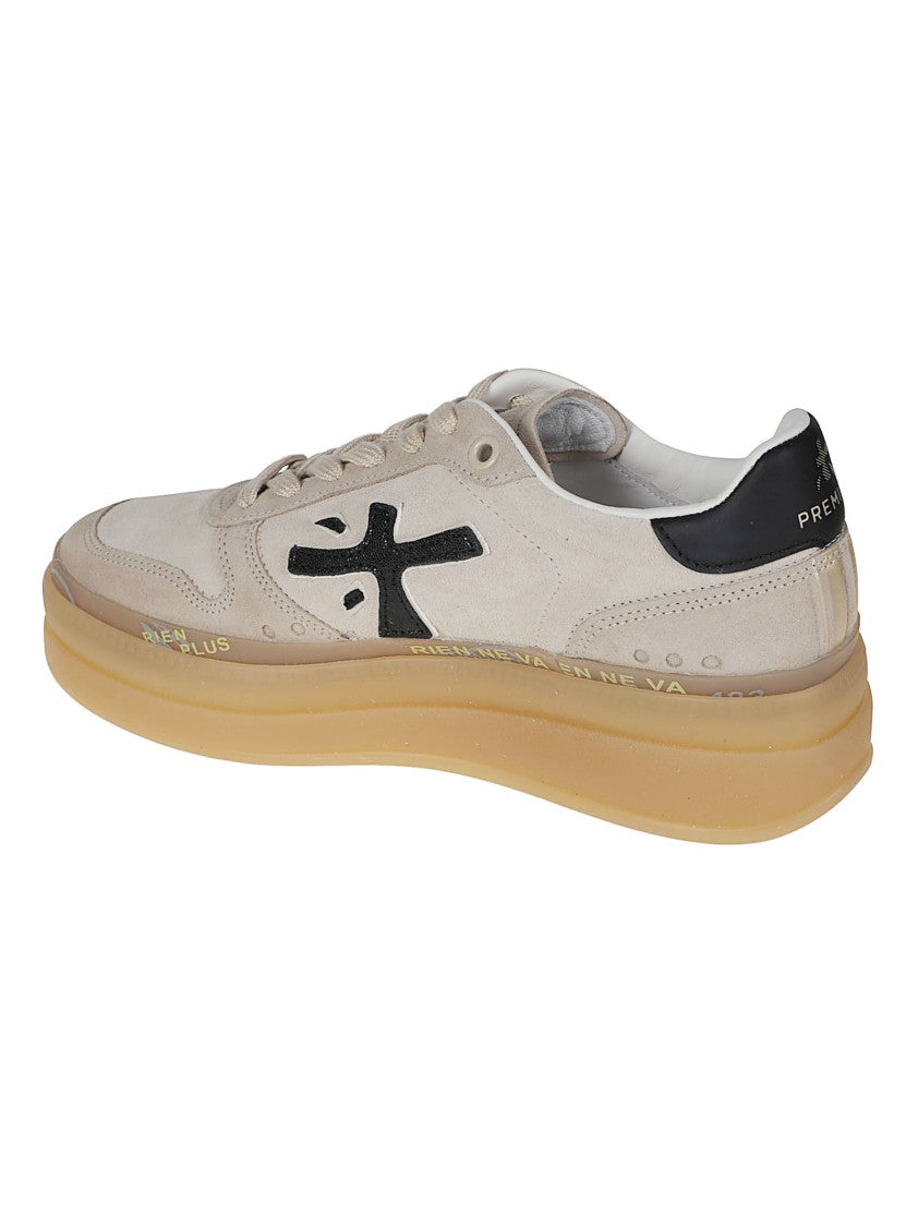 Premiata Micol Calf Leather Low-Top Sneakers