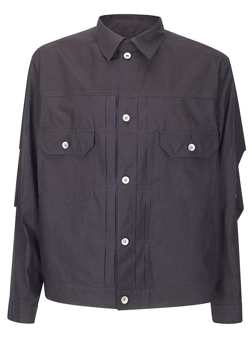 Sacai White Cotton Typewriter Jacket