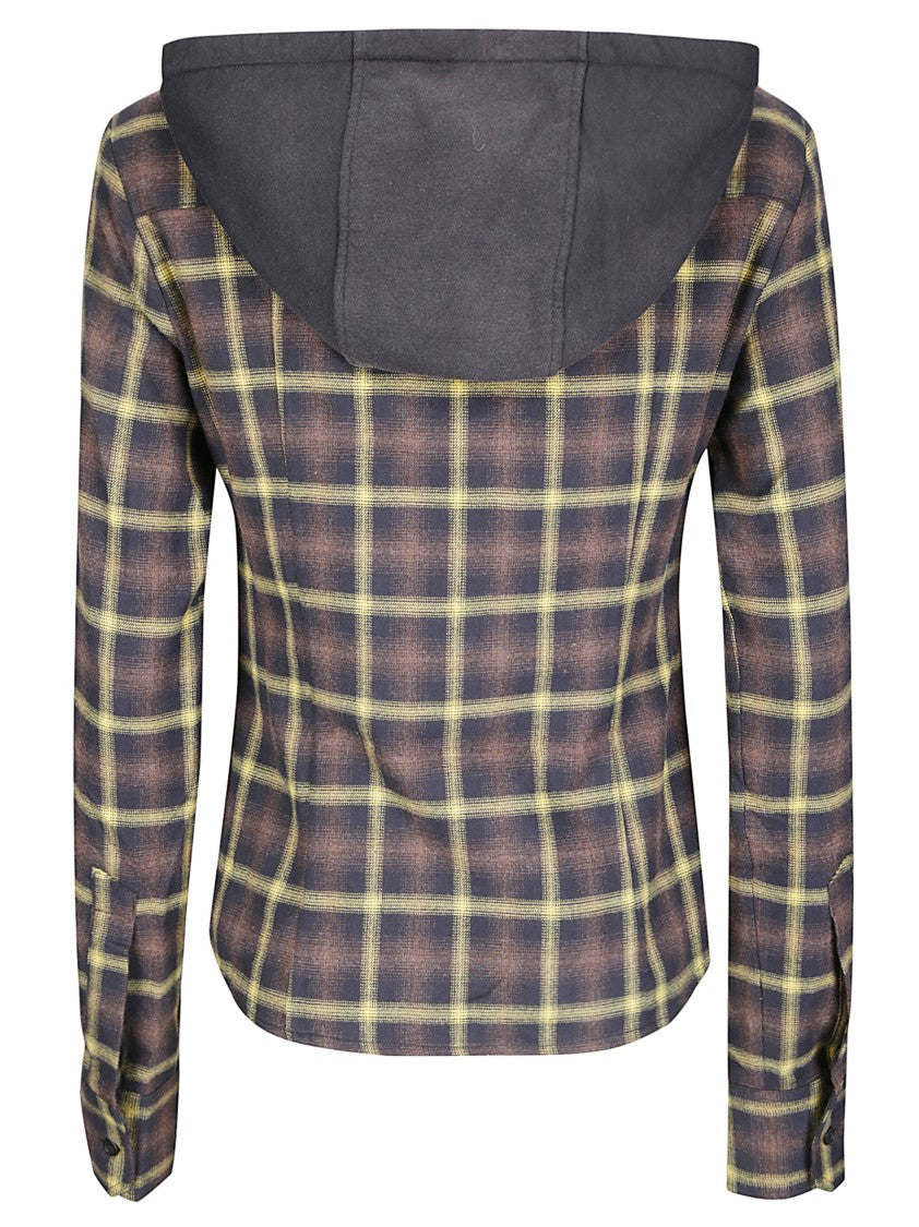 Coperni Relaxed Fit Hooded Shirt With Drawstring And Kangaroo Pocket