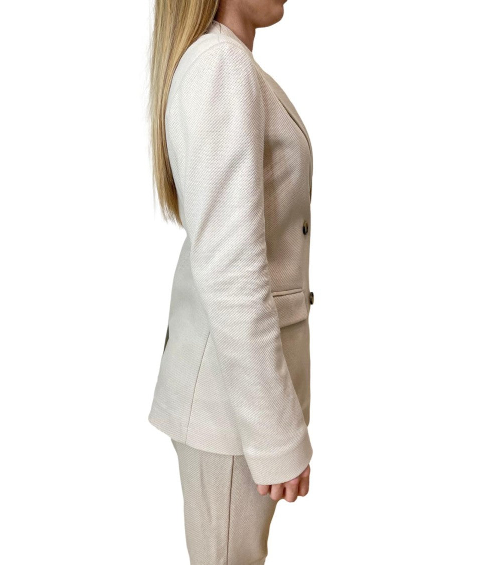 Max Mara Ivory White Mmlrotondo Polyamide Jacket