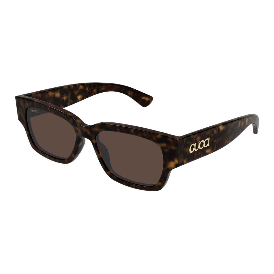 Gucci Gg1794s Tortoiseshell-Pattern Rectangular Sunglasses