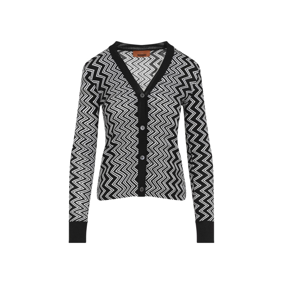 Missoni Black Wool Buttoned Cardigan
