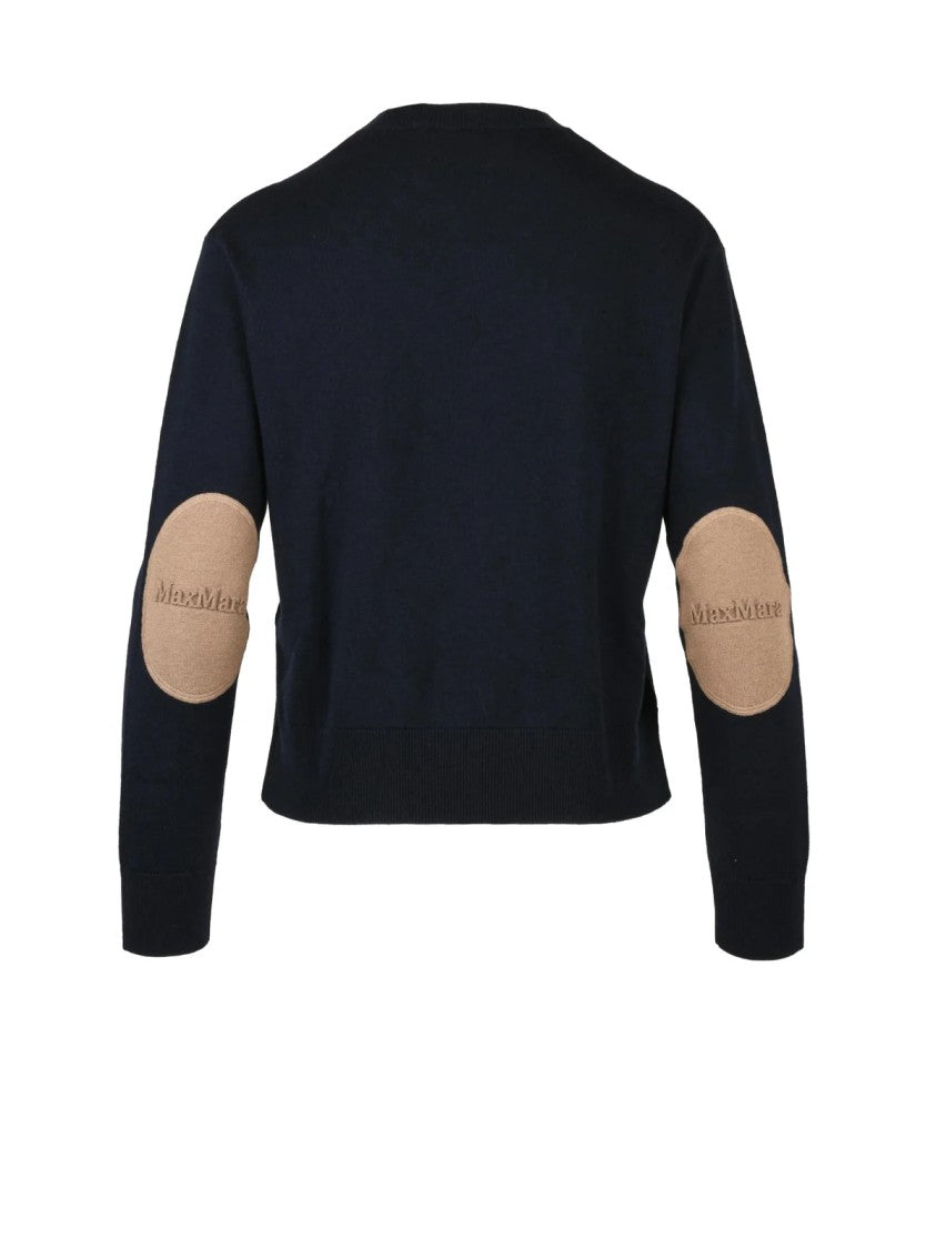Max Mara Eco Wool Underlayer Sweater With Elbow Patches