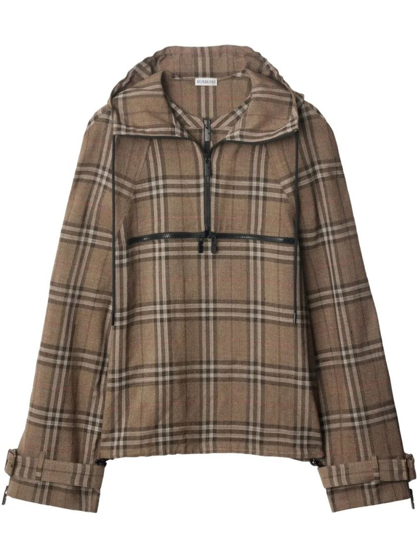 Burberry Relaxed Fit Plaid Jacket