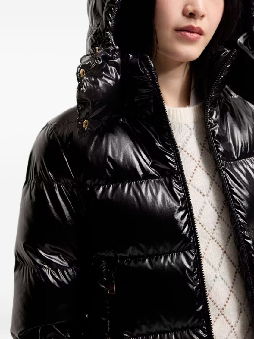 Moncler Cropped Quilted Puffer Jacket With Adjustable Hood