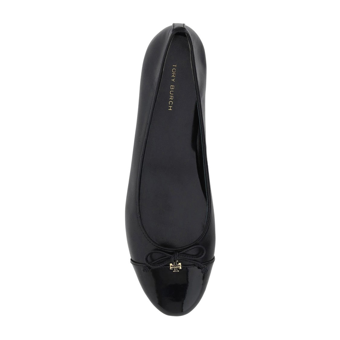 Tory Burch Cap-Toe Ballet Flats With Glossy Detailing