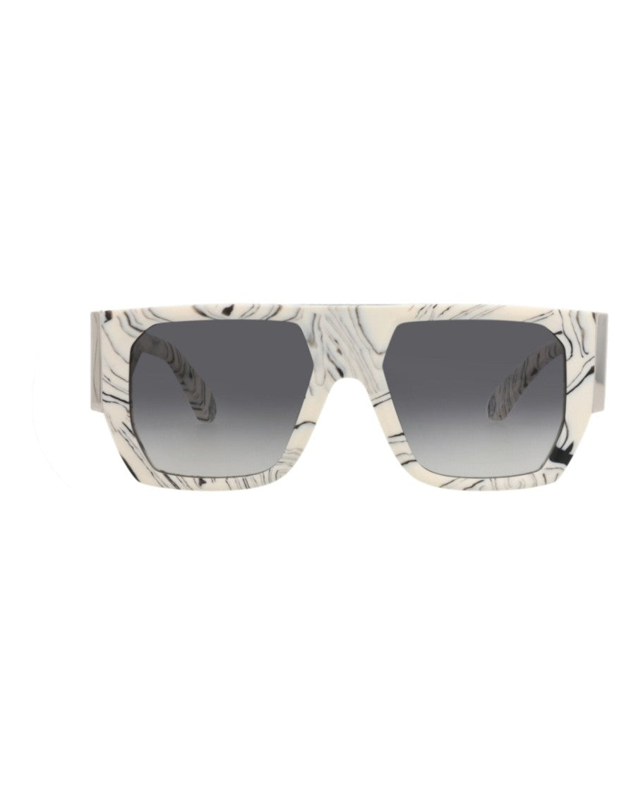 Philipp Plein Square-Frame Acetate Sunglasses With Gradient Lenses And Metallic Accents