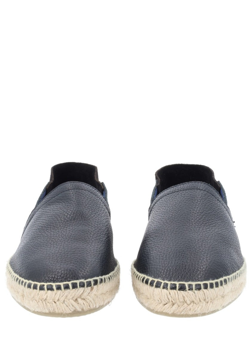 Castaner Slip-On Bovine Leather Jute Espadrilles