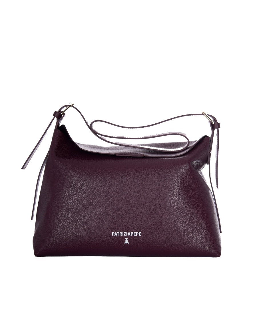 Patrizia Pepe Never Complete Purple Red Shoulder Bag