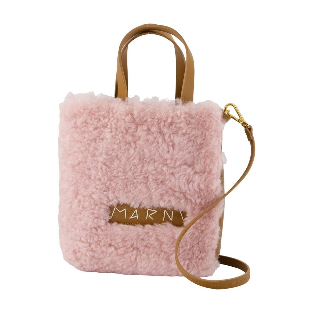 Marni Museo Soft Shopper Bag - Leather - Pink