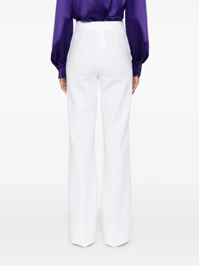 Max Mara High-Waisted Wide-Leg Trousers With Tailored Finish