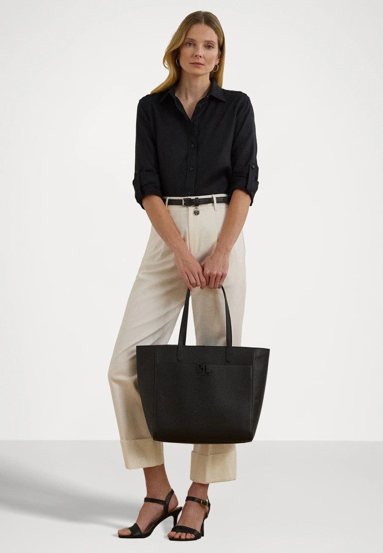 Lauren Ralph Lauren Black Cmryn Large Recycled Tote Bag