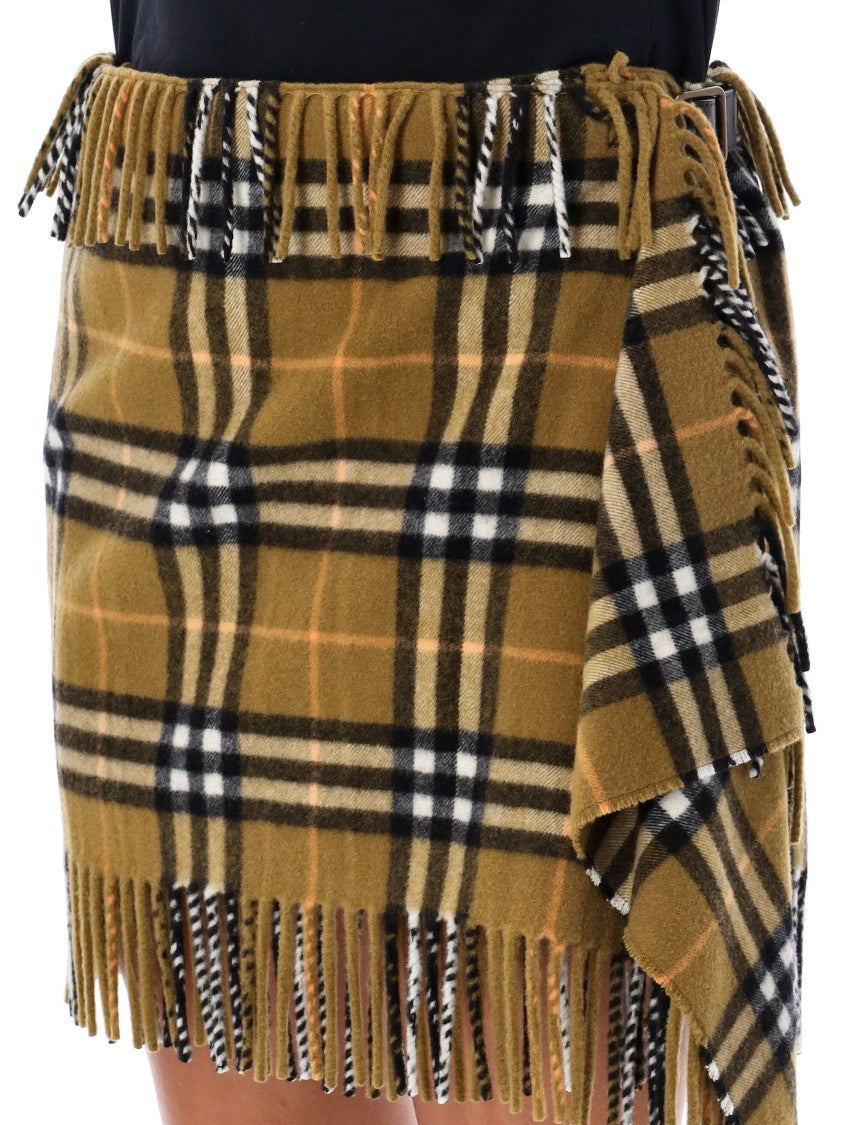 Burberry Check Scarf Skirt