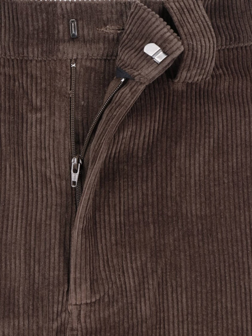 Berner Kuhl Brown Night Corduroy Straight-Leg Pants