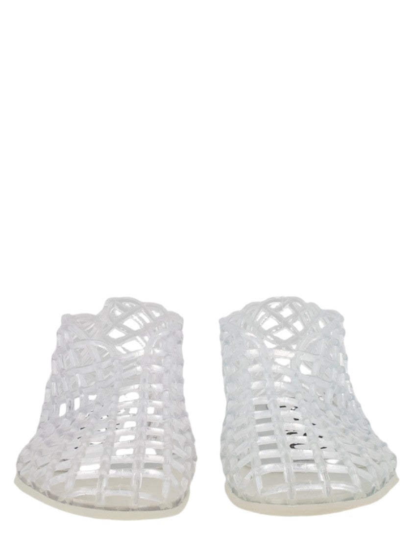 Senso Transparent Jellie Lattice Rubber Flats