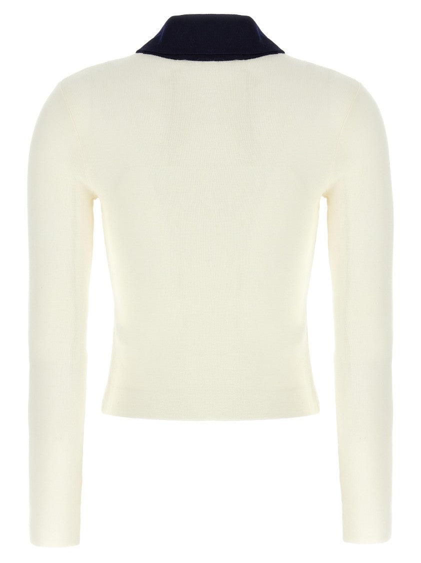 Self-Portrait Cream Merino Wool' Cardigan