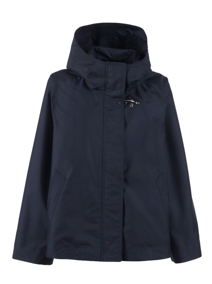 Fay Hooded Parka Adjustable Hem Parka