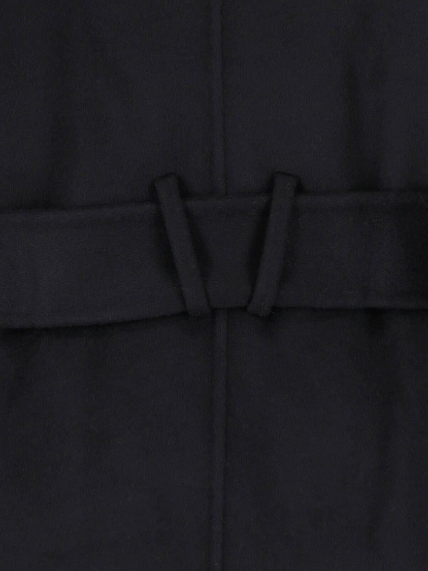 Ivy & Oak Black Iocelia Belted Wool Coat