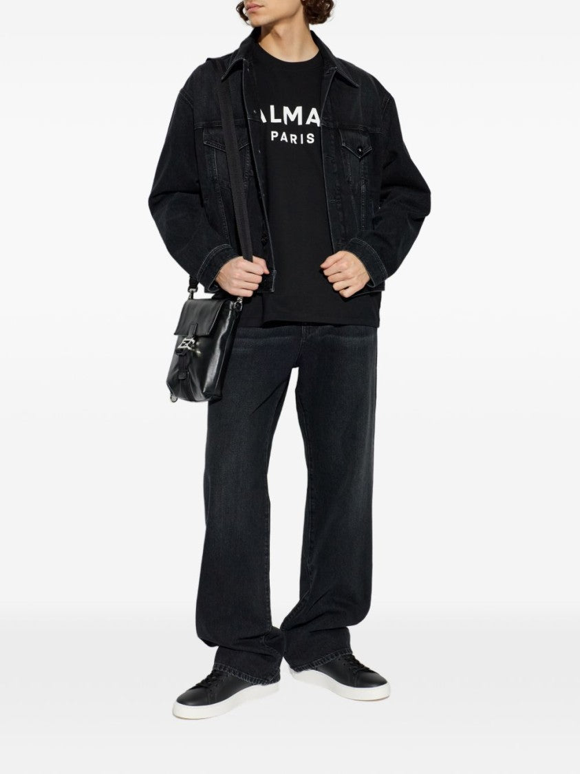 Balmain Classic Denim Jacket With Structured Silhouette