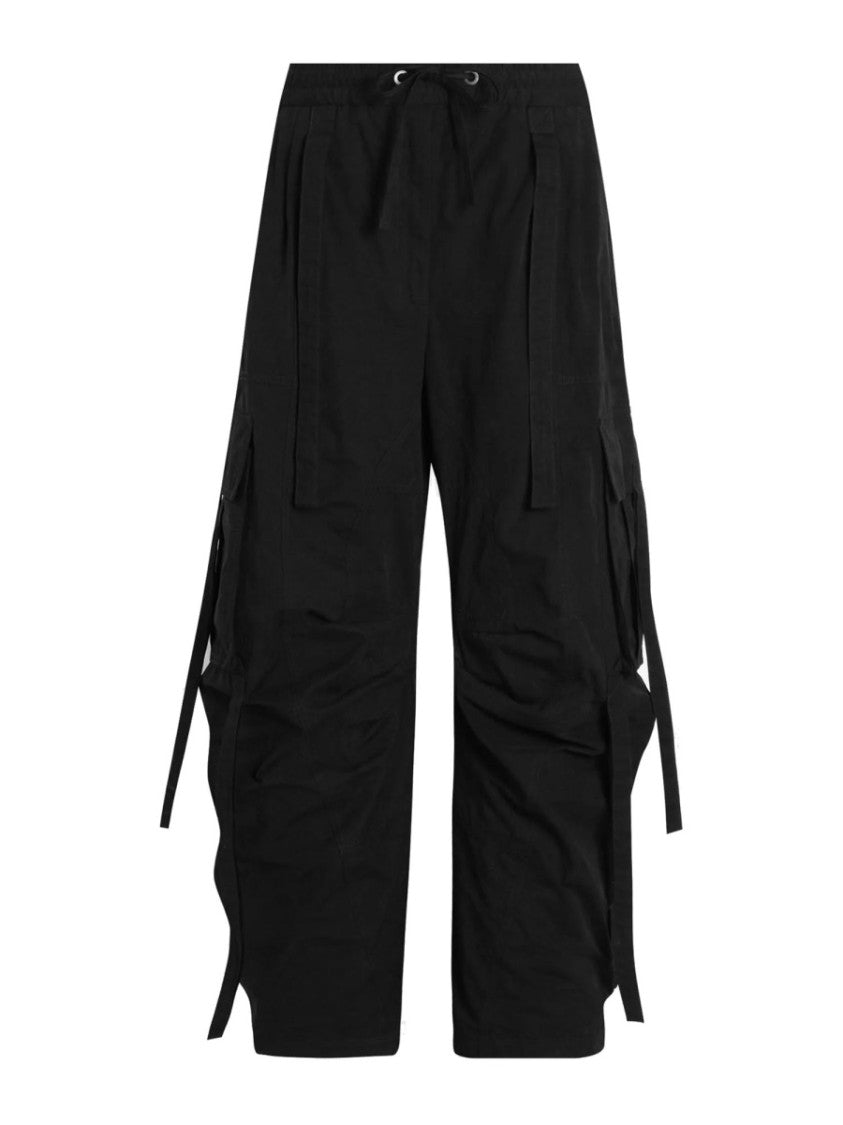 Dolce & Gabbana Waxed Faille Loose Cargo Pants
