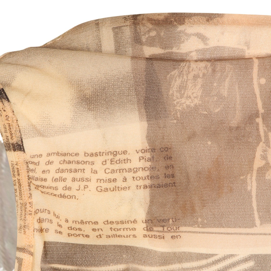 Jean Paul Gaultier Maxi Dress With Vintage Newspaper Print