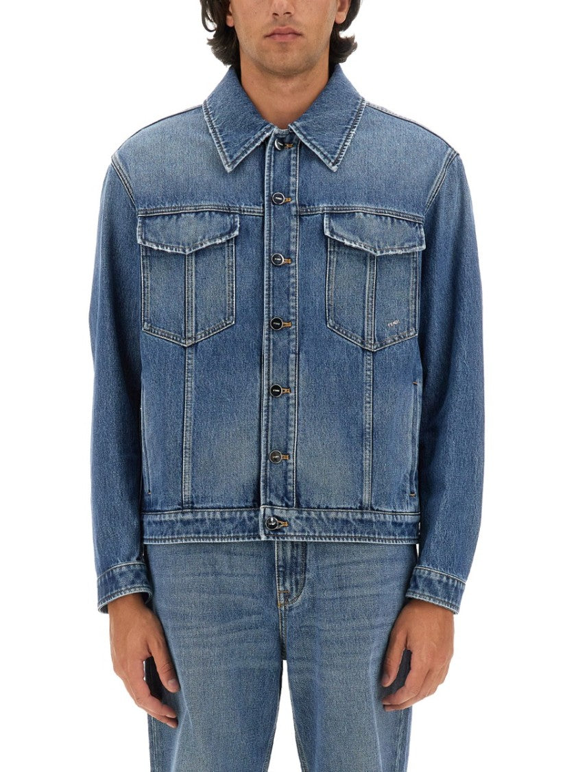 Fendi Classic Blue Denim Jacket
