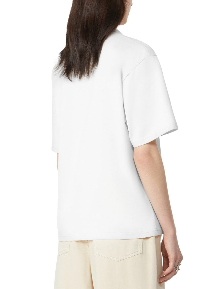 Max Mara Relaxed-Fit Cotton T-Shirt With Chain Detail