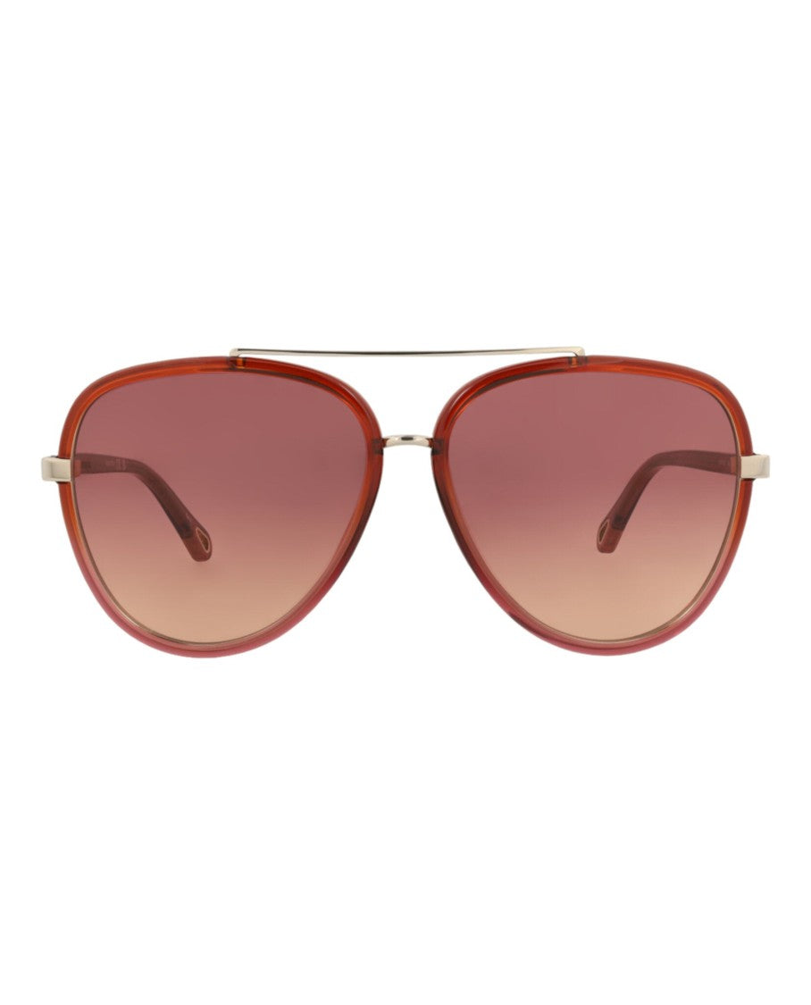 Chloé Aviator-Frame Bio Injection Sunglasses