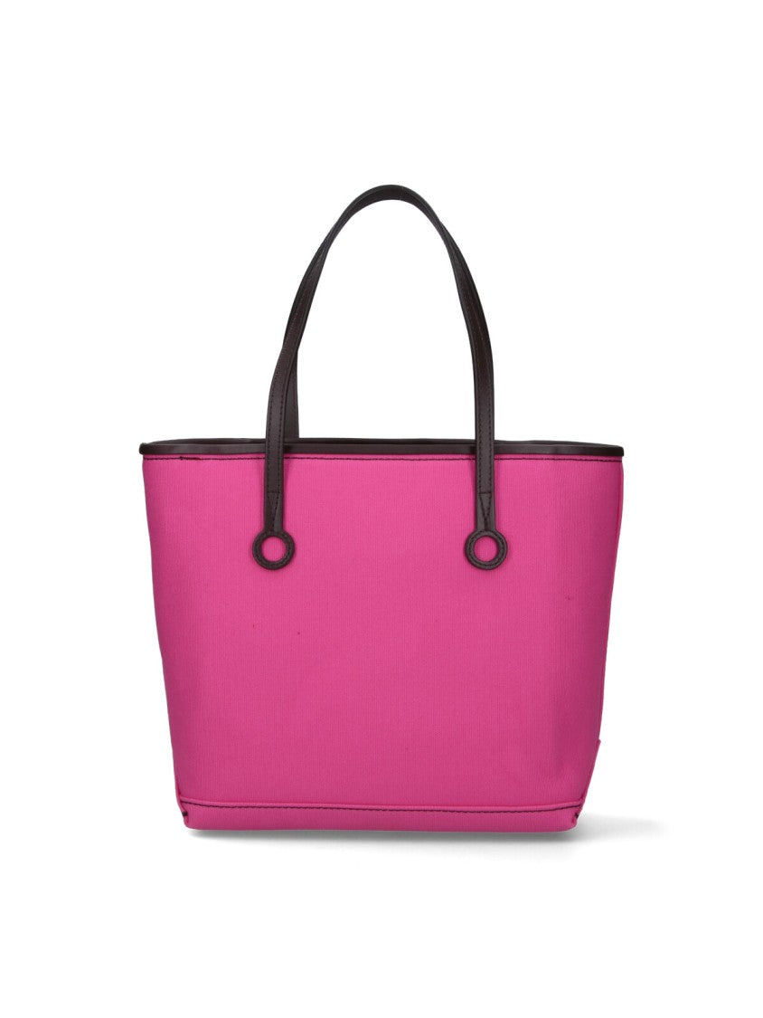 J. W. Anderson Pink Anchor Structured Canvas Logo Tote