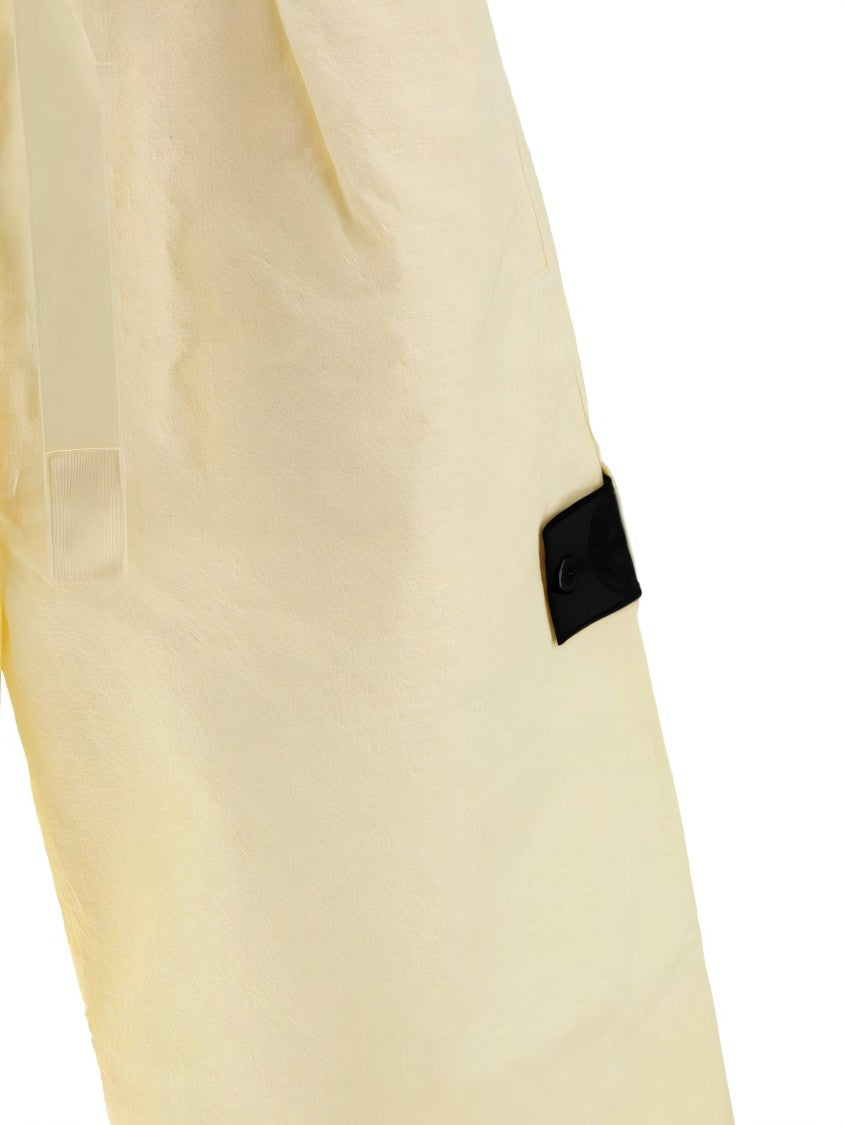 Stone Island Relaxed Fit Shorts With Textured Finish