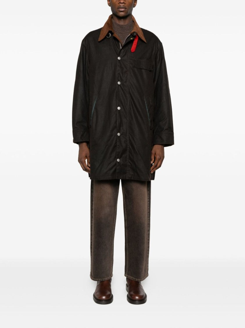 Barbour Brown Casual Jacket With Corduroy Collar