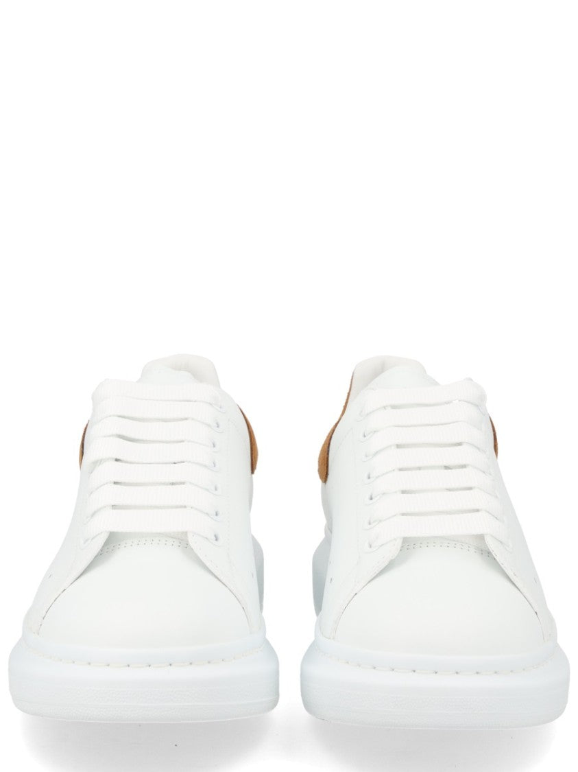 Alexander Mcqueen Oversized White Calf Suede Sneakers