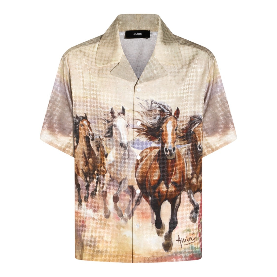 Amiri Eye-Catching Red Shirt With Pattern