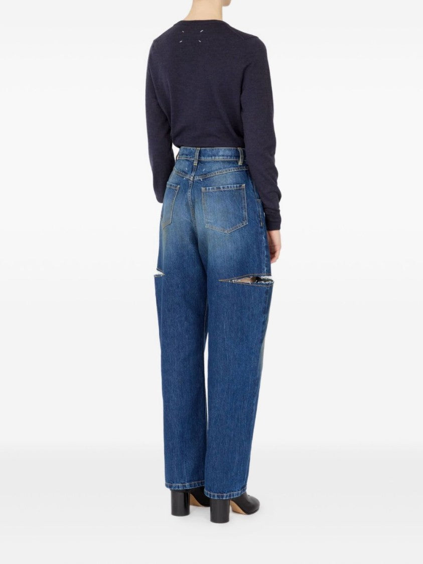 Maison Margiela Cotton Pants 5 Pocket Jeans