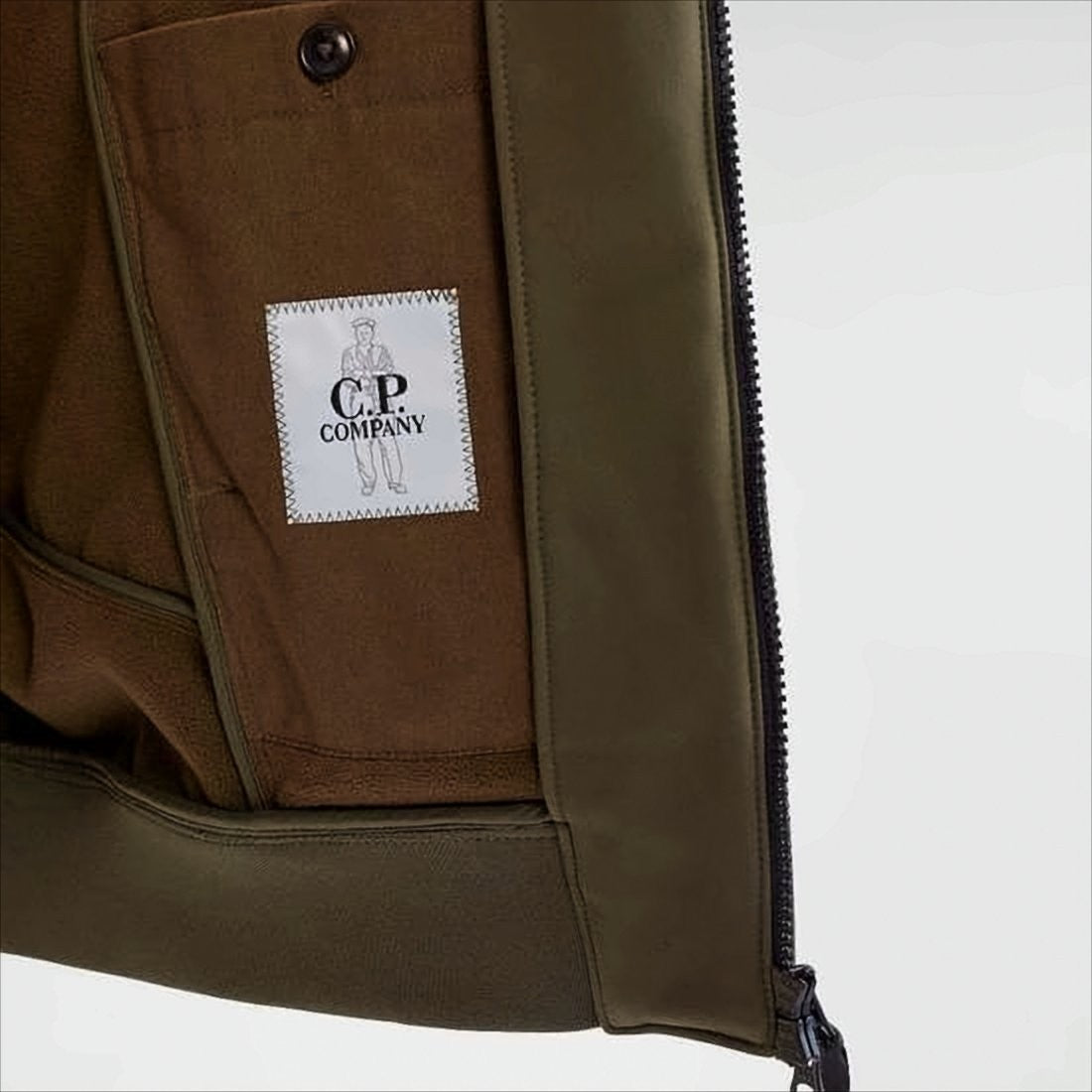 C.P. Company Hooded Matte Finish Jacket With Zippered Pockets