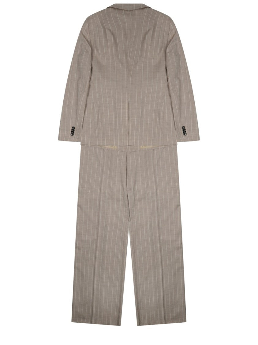 Tagliatore Wool Silk Blend Pinstripe Suit
