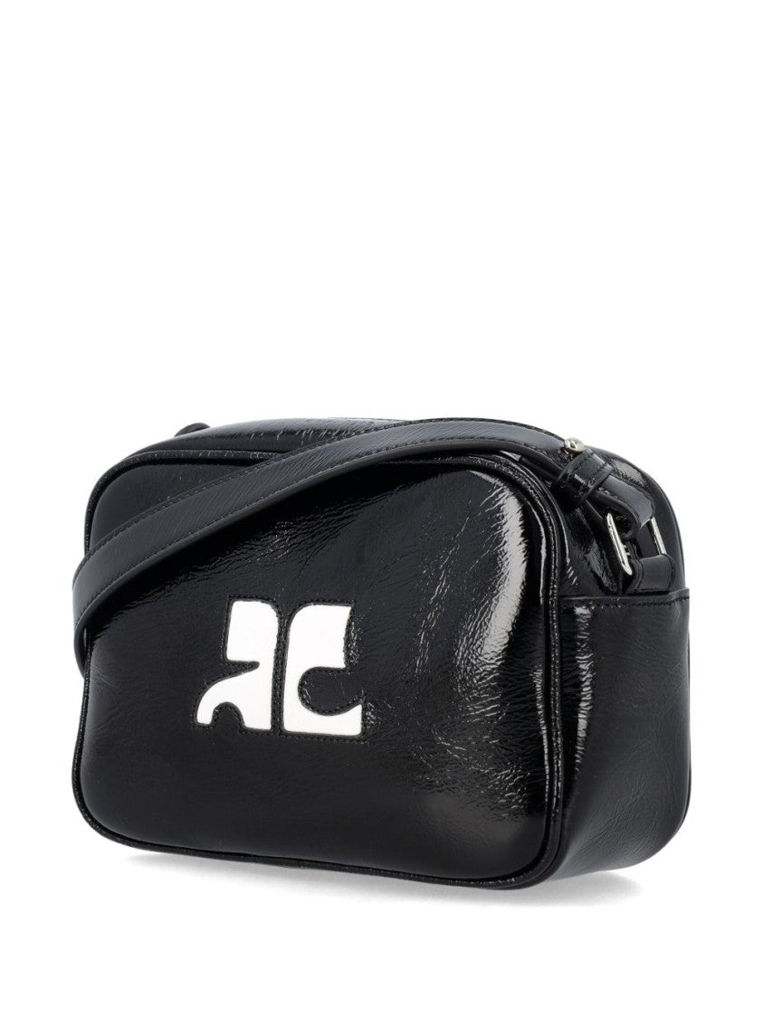 Courrèges Reedition Naplack Mini Bag With Engraved Logo