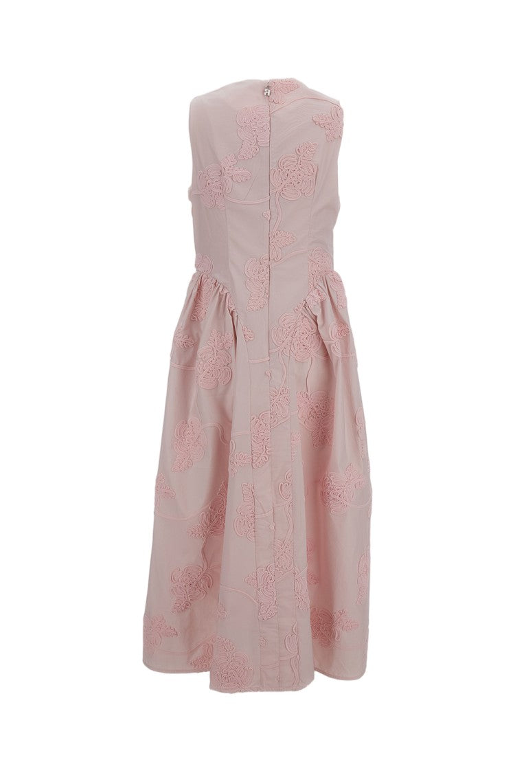 Rotate Birger Christensen Flattering Pink Dress With Smooth Texture