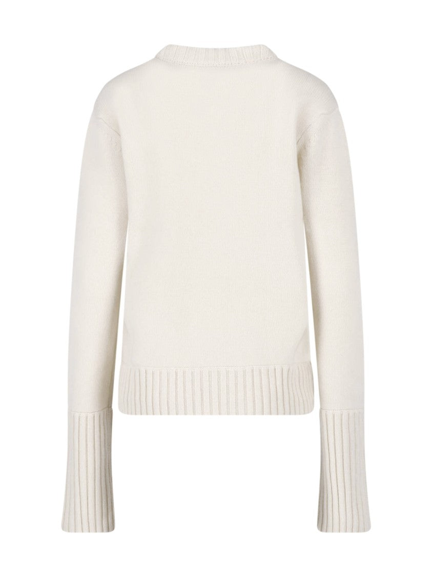 Sa Su Phi Cream Crewneck Cashmere Sweater