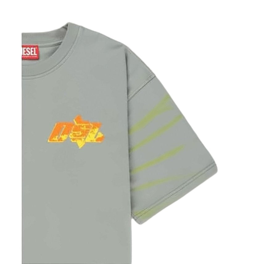 Diesel Muted Grey Short-Sleeve Tee