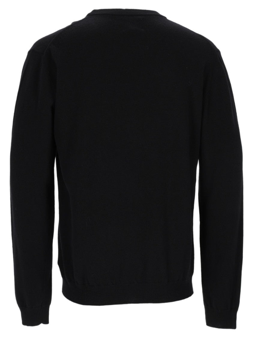 Woolrich Classic Black Sweater Crafted From 100% Virgin Wool