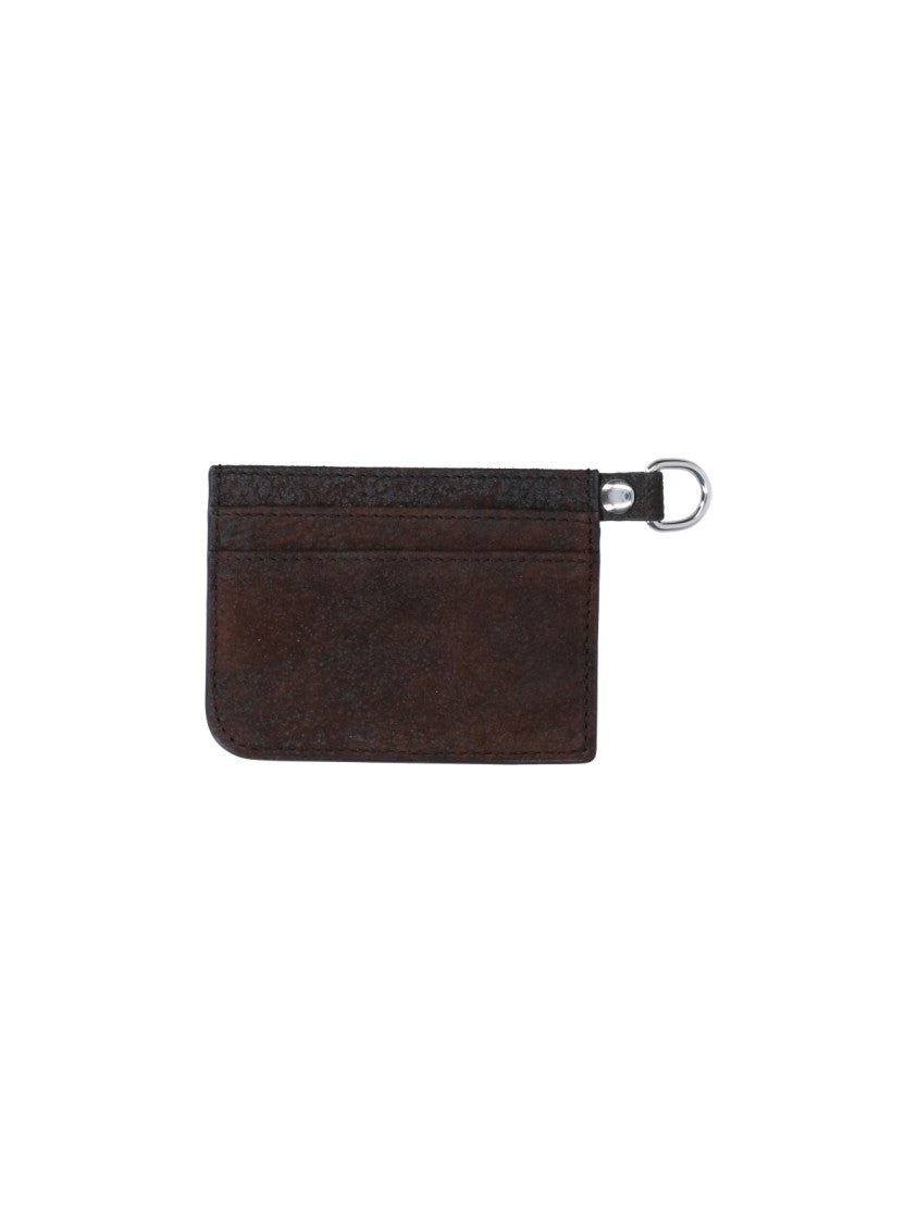 Vivienne Westwood Dark Brown Orb Lamb Leather Cardholder