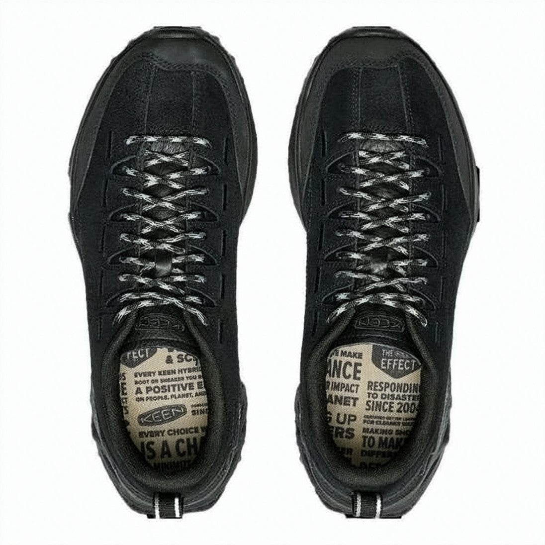 Keen Low-Profile Leather Upper Shoes With Rugged Rubber Sole