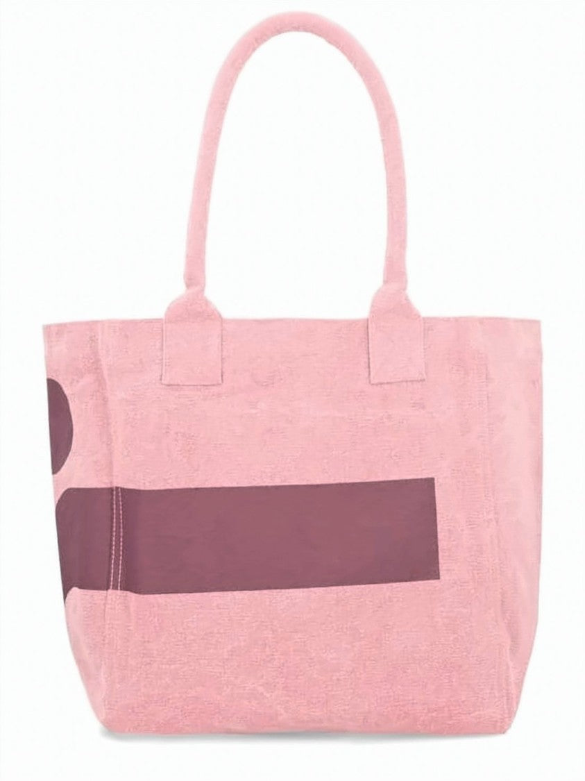 Isabel Marant Light Pink Geometric Print Shoulder Bag