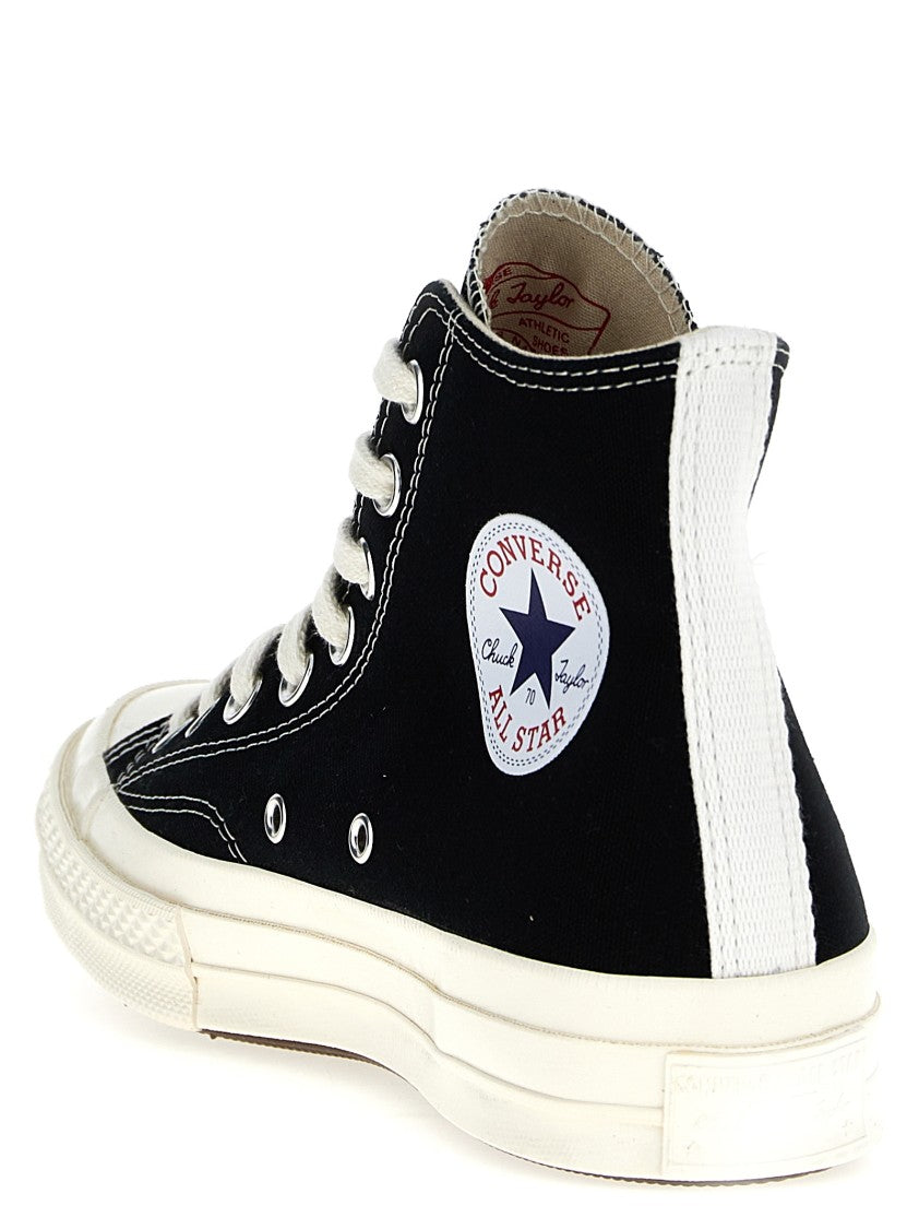 Comme Des Garçons High-Top Canvas Sneakers