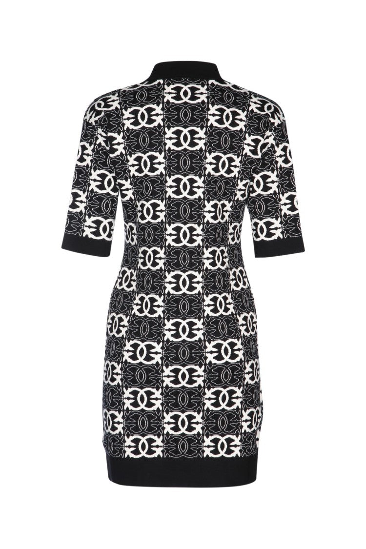 Pinko Fitted Mini Dress With Polo Collar