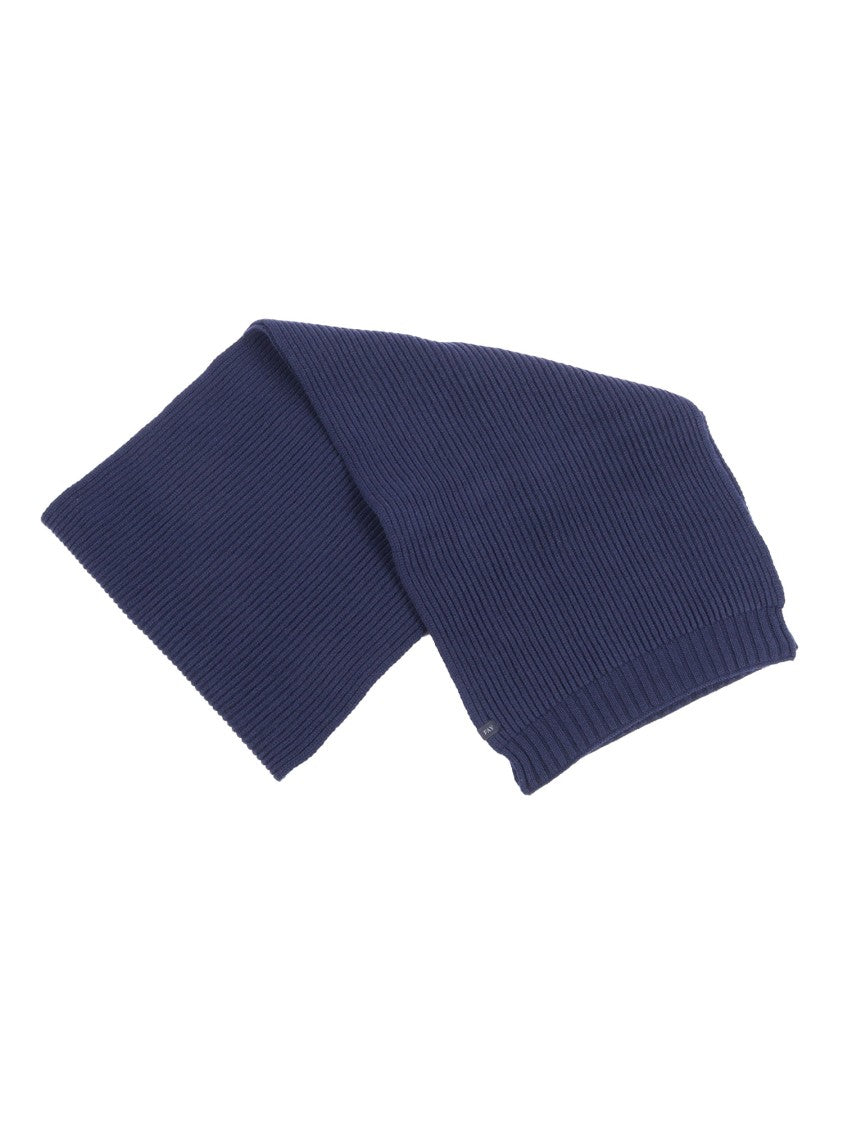 Fay Finely Knitted Scarf With Classic English Rib