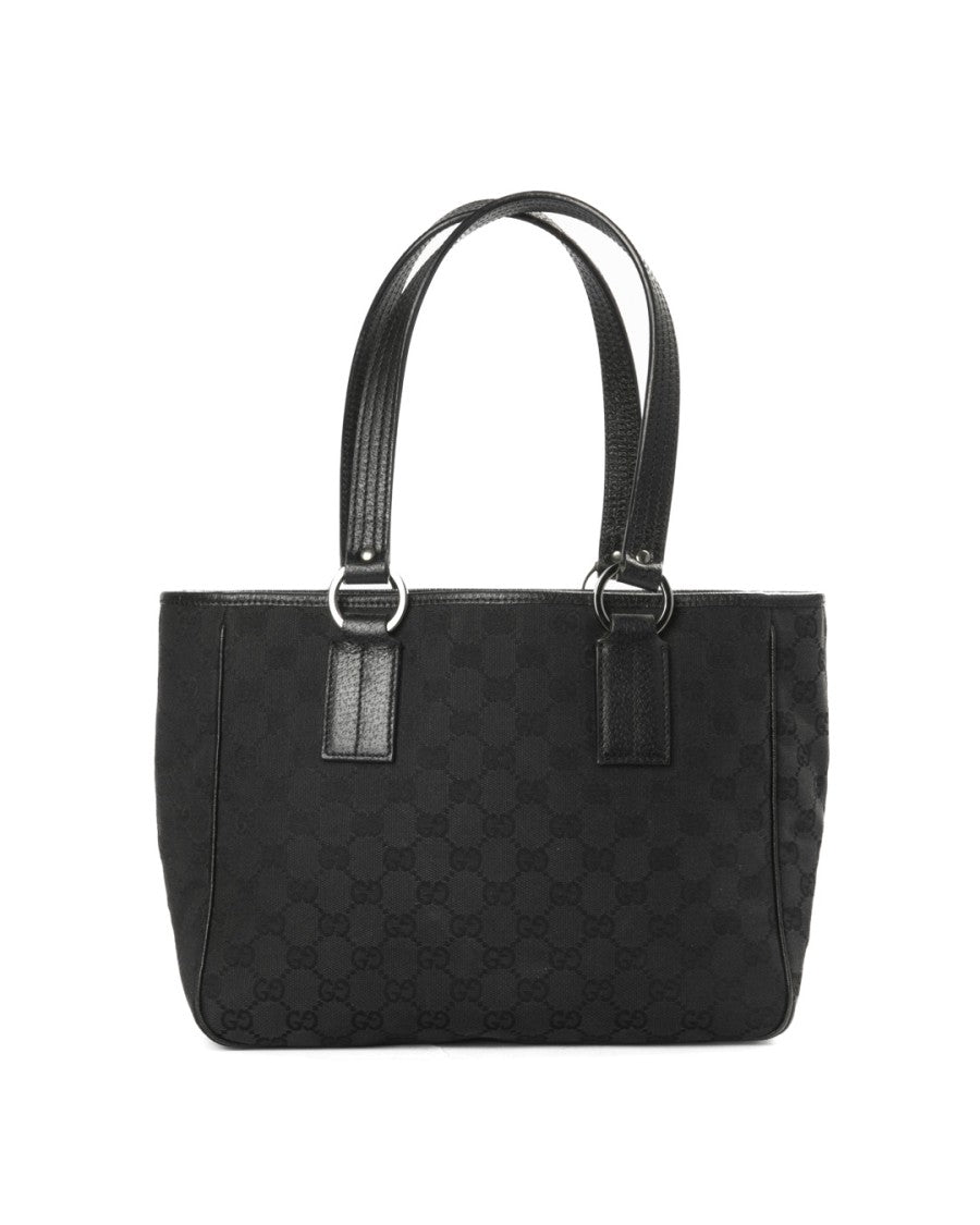Gucci Small Tote Bag In Gg Supreme Canvas With Leather Accents